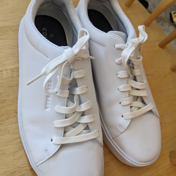 Cole Haan Grand Crosscourt Traveler White Men's 8 Leather Oxford Sneaker C36656 - Picture 6 of 9